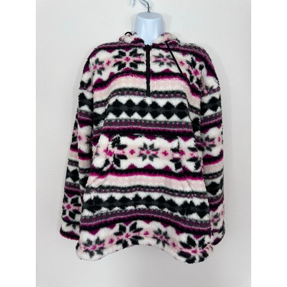 Marc New York Performance Fair Isle Fleece Hoodie XL NWT - Picture 1 of 5